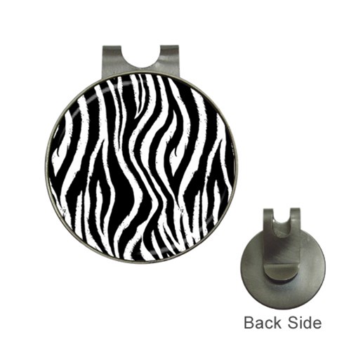 Zebra Pattern Golf Ball Marker Hat Clip from ArtsNow.com Front