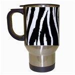 Zebra Pattern Travel Mug (White)