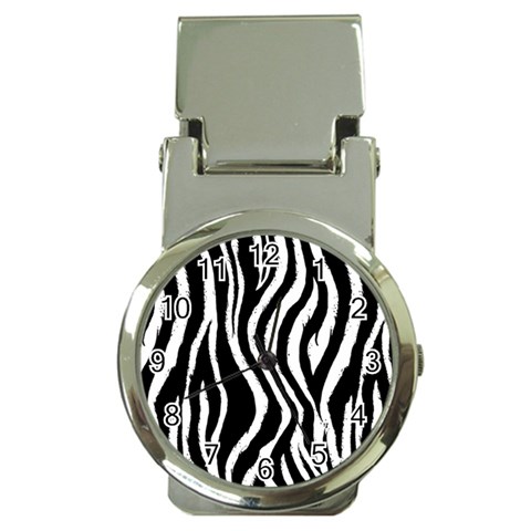 Zebra Pattern Money Clip Watch from ArtsNow.com Front