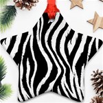 Zebra Pattern Star Ornament (Two Sides)