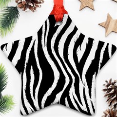 Zebra Pattern Star Ornament (Two Sides) from ArtsNow.com Back