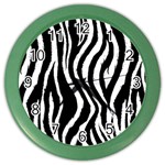 Zebra Pattern Color Wall Clock