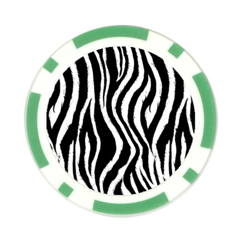 Zebra Pattern Poker Chip Card Guard from ArtsNow.com Front