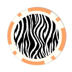 Zebra Pattern Poker Chip Card Guard from ArtsNow.com Front