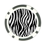 Zebra Pattern Poker Chip Card Guard