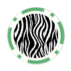 Zebra Pattern Poker Chip Card Guard from ArtsNow.com Back
