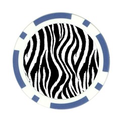 Zebra Pattern Poker Chip Card Guard from ArtsNow.com Back
