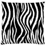 Zebra Pattern Large Flano Cushion Case (Two Sides)