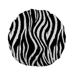 Zebra Pattern Standard 15  Premium Flano Round Cushion 