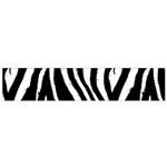 Zebra Pattern Small Flano Scarf