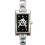 Anarchy Rectangle Italian Charm Watch