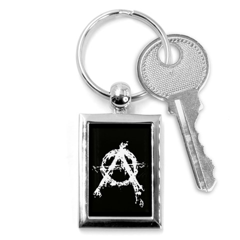 Anarchy Key Chain (Rectangle) from ArtsNow.com Front