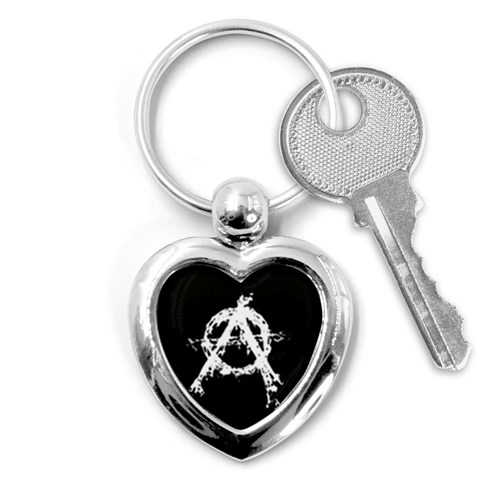 Anarchy Key Chain (Heart) from ArtsNow.com Front