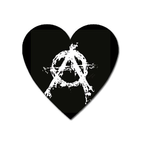Anarchy Magnet (Heart) from ArtsNow.com Front