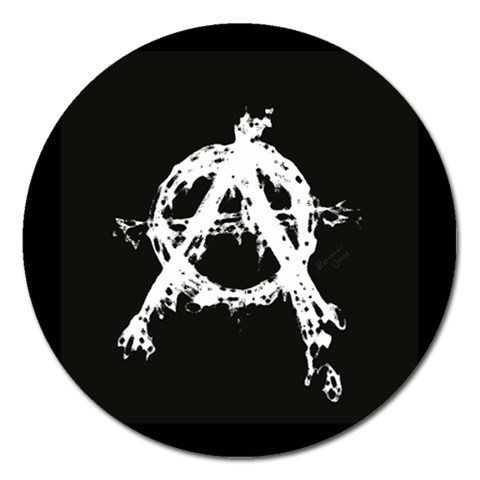 Anarchy Magnet 5  (Round) from ArtsNow.com Front