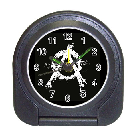 Anarchy Travel Alarm Clock from ArtsNow.com Front