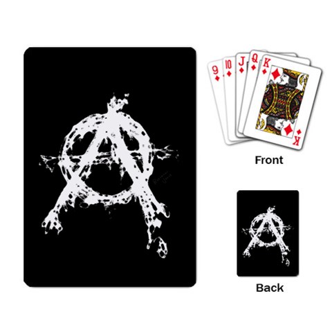 Anarchy Playing Cards Single Design (Rectangle) from ArtsNow.com Back