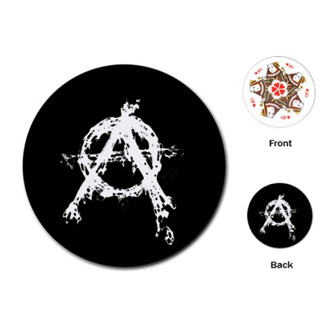 Anarchy Playing Cards Single Design (Round) from ArtsNow.com Front