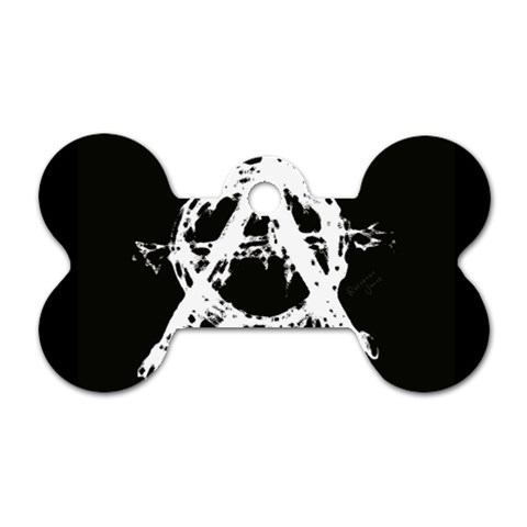 Anarchy Dog Tag Bone (One Side) from ArtsNow.com Front