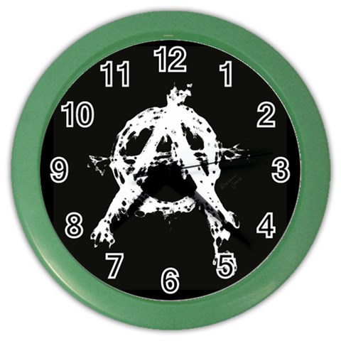 Anarchy Color Wall Clock from ArtsNow.com Front