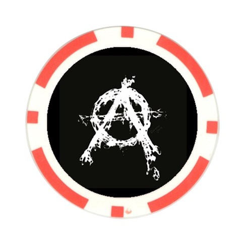 Anarchy Poker Chip Card Guard from ArtsNow.com Front