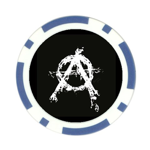 Anarchy Poker Chip Card Guard from ArtsNow.com Front