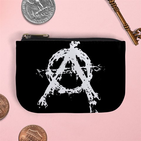 Anarchy Mini Coin Purse from ArtsNow.com Front