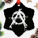 Anarchy Snowflake Ornament (Two Sides)