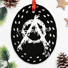 Anarchy Oval Filigree Ornament (Two Sides) from ArtsNow.com Back