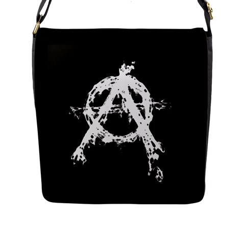 Anarchy Flap Closure Messenger Bag (L) from ArtsNow.com Front