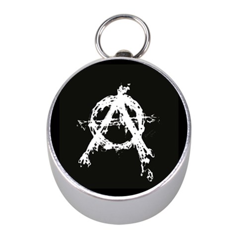Anarchy Silver Compass (Mini) from ArtsNow.com Front