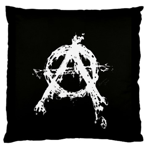 Anarchy Large Flano Cushion Case (One Side) from ArtsNow.com Front