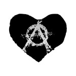 Anarchy Standard 16  Premium Flano Heart Shape Cushion 