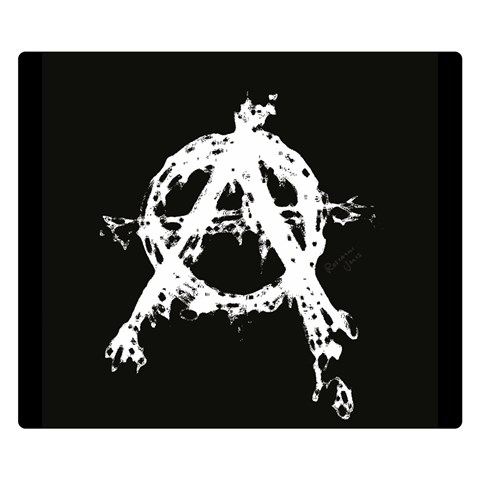 Anarchy Double Sided Flano Blanket (Small) from ArtsNow.com 50 x40  Blanket Front