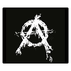 Anarchy Double Sided Flano Blanket (Small) from ArtsNow.com 50 x40  Blanket Back