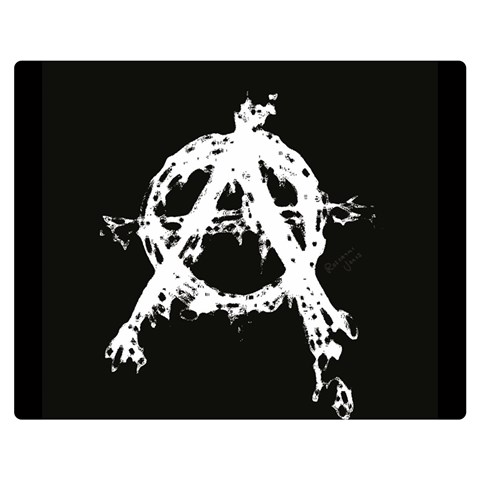 Anarchy Double Sided Flano Blanket (Medium) from ArtsNow.com 60 x50  Blanket Back