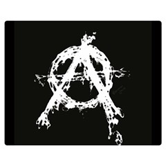 Anarchy Double Sided Flano Blanket (Medium) from ArtsNow.com 60 x50  Blanket Back