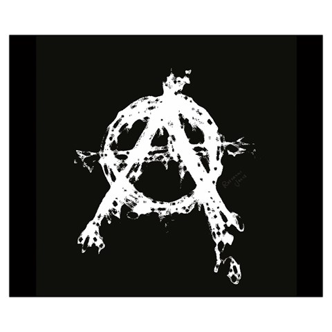 Anarchy Zipper Medium Tote Bag from ArtsNow.com Back