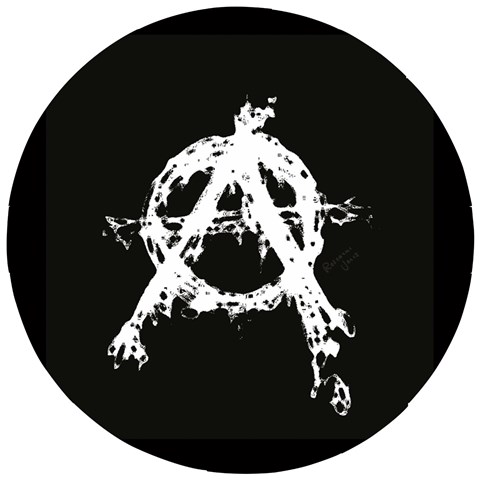 Anarchy Wooden Puzzle Round from ArtsNow.com Front