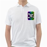 Checker Rainbow Skull Golf Shirt