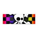 Checker Rainbow Skull Sticker Bumper (10 pack)