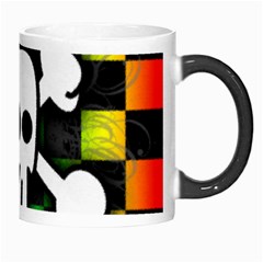 Checker Rainbow Skull Morph Mug from ArtsNow.com Right