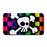 Checker Rainbow Skull Medium Bar Mat