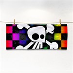 Checker Rainbow Skull Hand Towel