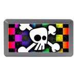 Checker Rainbow Skull Memory Card Reader (Mini)