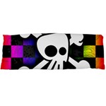 Checker Rainbow Skull Body Pillow Case (Dakimakura)