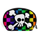 Checker Rainbow Skull Accessory Pouch (Large)