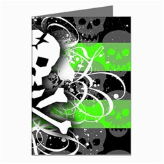 Deathrock Skull Greeting Cards (Pkg of 8) from ArtsNow.com Left