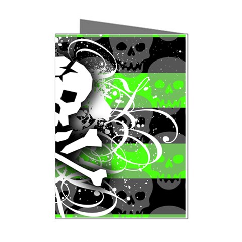 Deathrock Skull Mini Greeting Cards (Pkg of 8) from ArtsNow.com Left