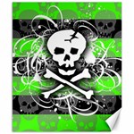 Deathrock Skull Canvas 8  x 10 